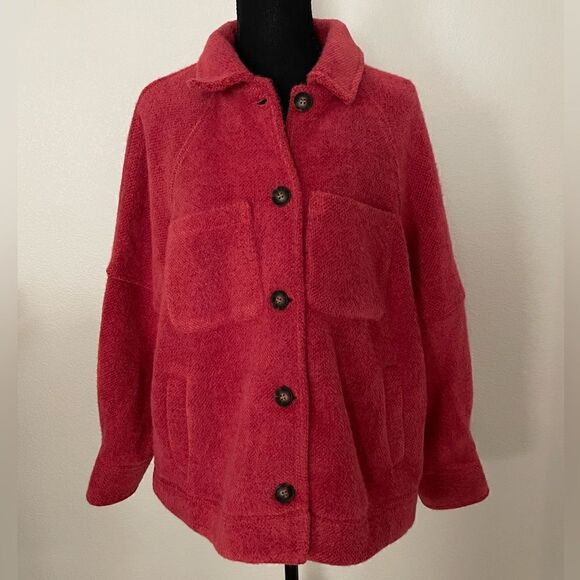 NWT Anthropologie Houndstooth Shirt Jacket - Picture 1 of 8